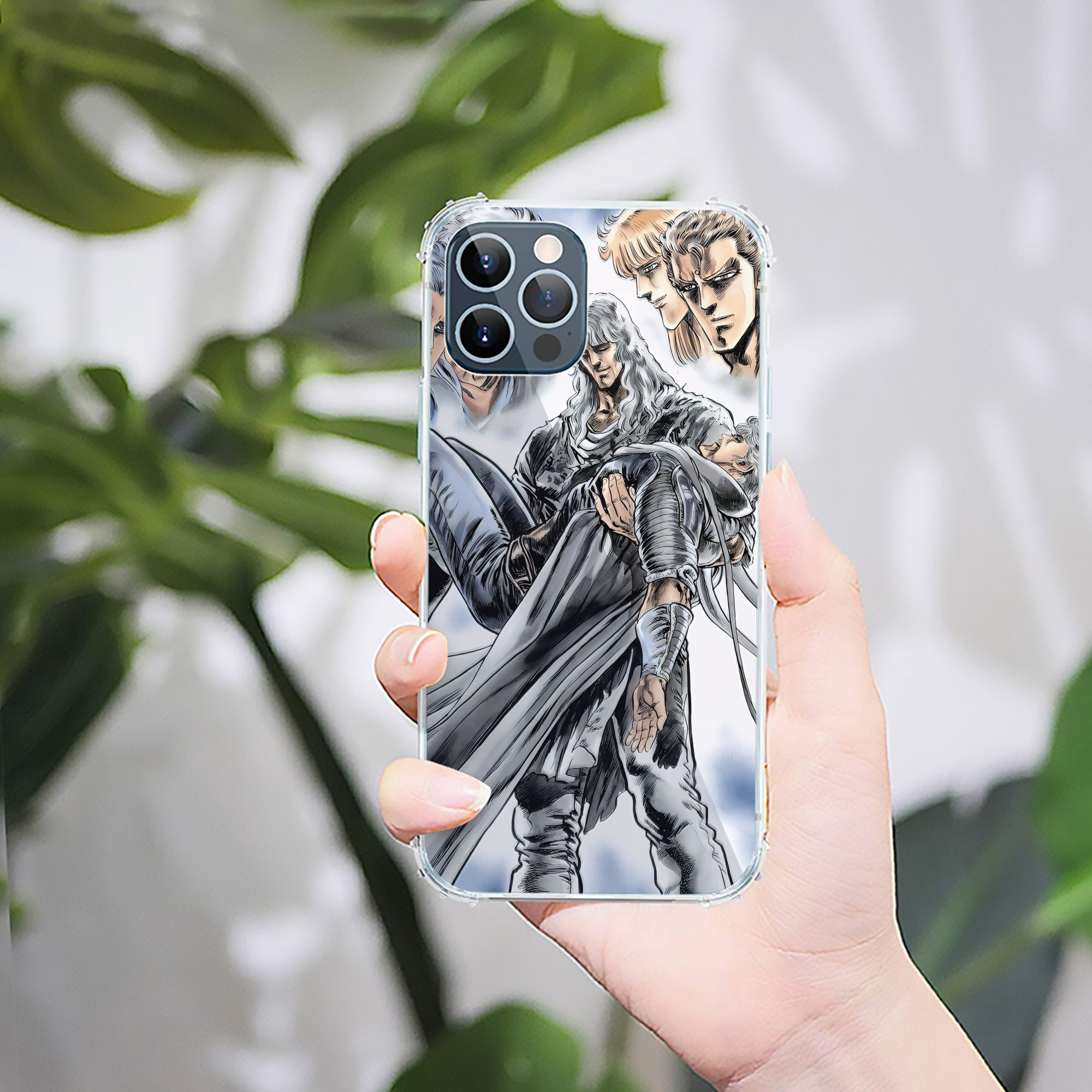 （画像用） 北斗の拳 Fist of the North Star 【iPhone 12シリーズ対応】透明スマホケース（クリアソフトケース）